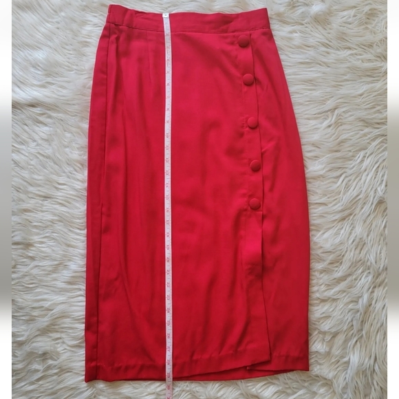 Vintage Bobbie Brooks Midi Skirt Womens Size 10 Red and Yellow Lot of 2 - Picture 13 of 16